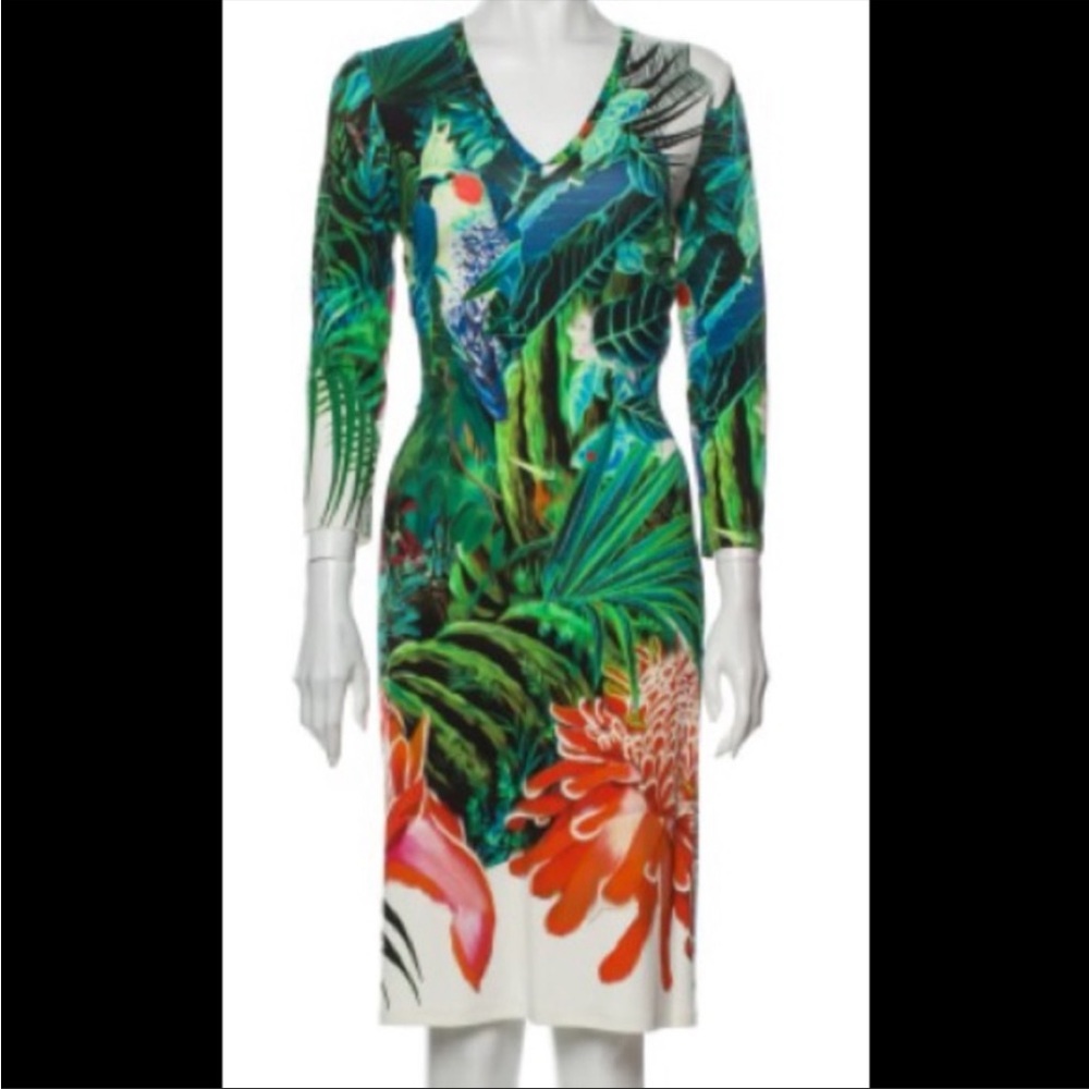 Roberto Cavalli Tropical Dress, sz M